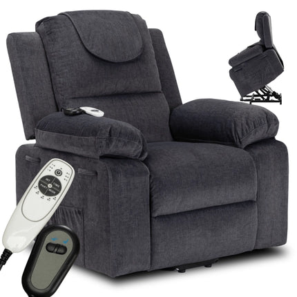 Masažinis fotelis FENIX su pakėlimo funkcija, išskleidžiamas