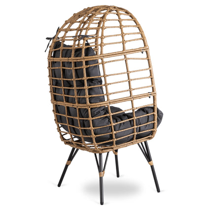 Sodo poilsio krėslas COCOON MADISON – pilkas, boho stilius