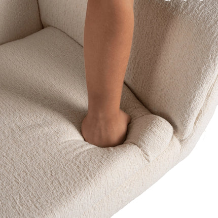 Fotelis TERRY, smėlio spalvos