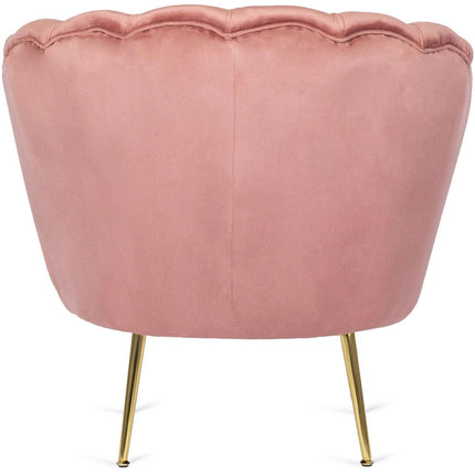 Fotelis ANGEL, rožinis aksomas - Beauty Kit