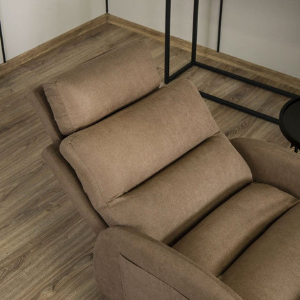 Fotelis su pakoju HENRY, rudas - Beauty Kit