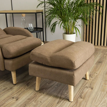 Fotelis su pakoju HENRY, rudas - Beauty Kit