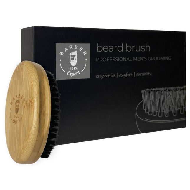 FOX Barzdos šepetys iš natūralių šerno šerių su bambuko rankena - Beauty Kit