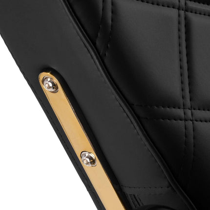 GABBIANO babrberio kėdė Leonardo, juodai auksinė - Beauty Kit