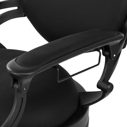 GABBIANO barberio kėdė NICCOLO, juodos spalvos be sagų - Beauty Kit