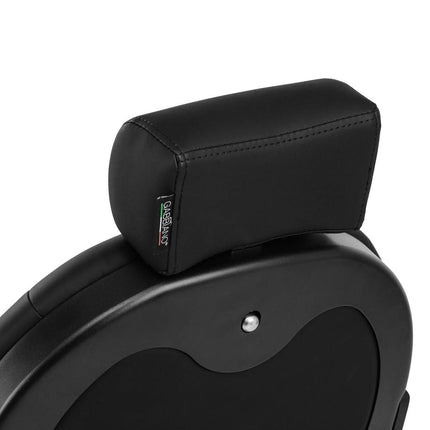 GABBIANO barberio kėdė NICCOLO, juodos spalvos su sagomis - Beauty Kit