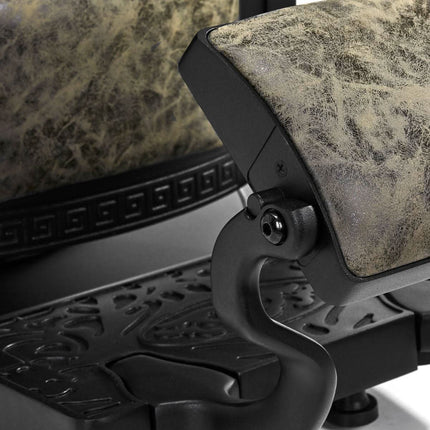 GABBIANO barberio kėdė PRESIDENT OLD LEATHER, žalia - Beauty Kit