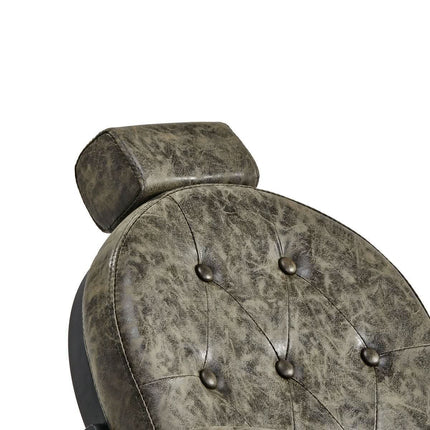 GABBIANO barberio kėdė PRESIDENT OLD LEATHER, žalia - Beauty Kit