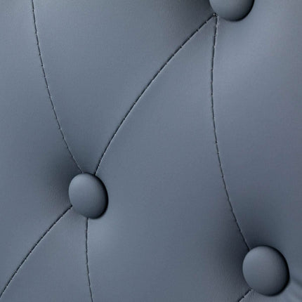 Gabbiano Francesco grafito spalvos barzdaskučio kėdė su juodu šlifuoto metalo rėmu - Beauty Kit