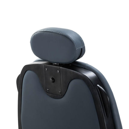 Gabbiano Francesco grafito spalvos barzdaskučio kėdė su juodu šlifuoto metalo rėmu - Beauty Kit