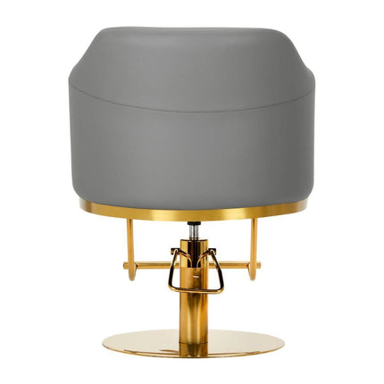 GABBIANO kirpyklos kėdė BURGOS, pilkai auksinė - Beauty Kit