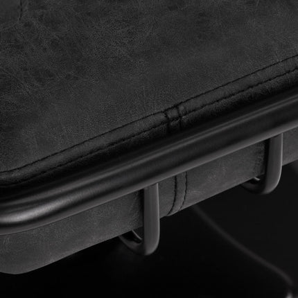 GABBIANO kirpyklos kėdė KATANIA LOFT OLD LEATHER, juoda - Beauty Kit