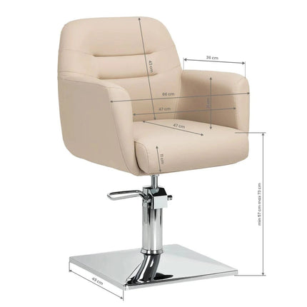 Gabbiano kirpyklos kėdė Monaco, smėlio spalva - Beauty Kit