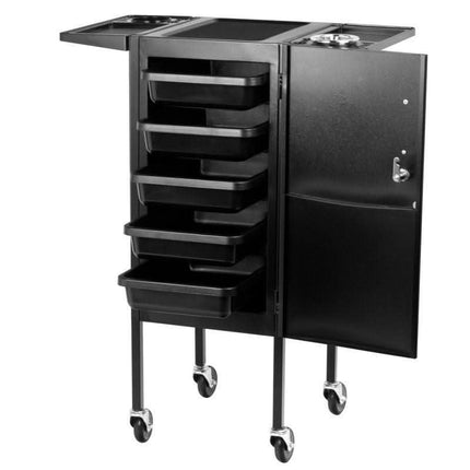 GABBIANO kirpyklos vežimėlis DELUXE 500, juodas - Beauty Kit