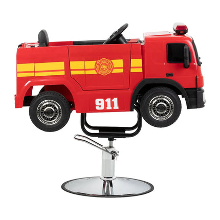 GABBIANO vaikiška kirpyklos kėdė Firetruck, raudona – iš arti