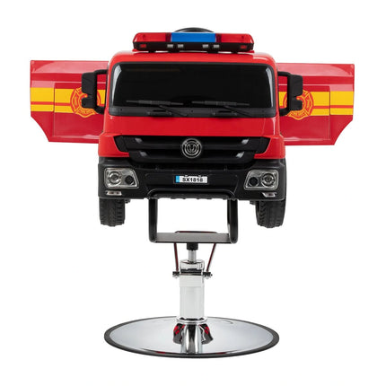 GABBIANO vaikiška kirpyklos kėdė Firetruck, raudona – detalės