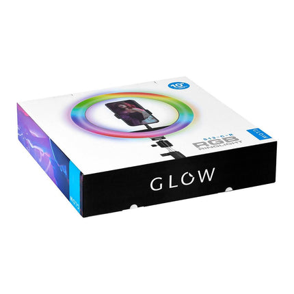 GLOW 10" žiedinė lempa grožio baldai – RGB režimai kūrybiniam apšvietimui