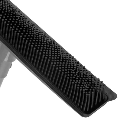 Guminė kirpyklos šluota su teleskopine rankena, pilka - Beauty Kit