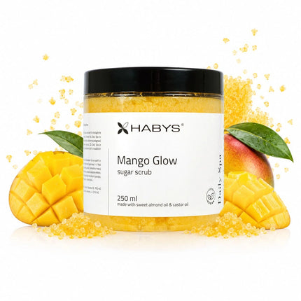 HABYS cukraus šveitiklis Daily Spa Mango Glow, 250 ml – iš arti