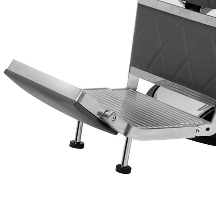 HAIR SYSTEM barberio kėdė BM88066, pilka - Beauty Kit