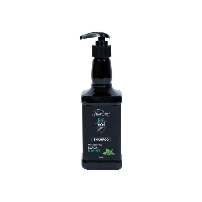 Hairotic Black & Mint Shampoo Plaukų šampūnas, 500ml - Beauty Kit