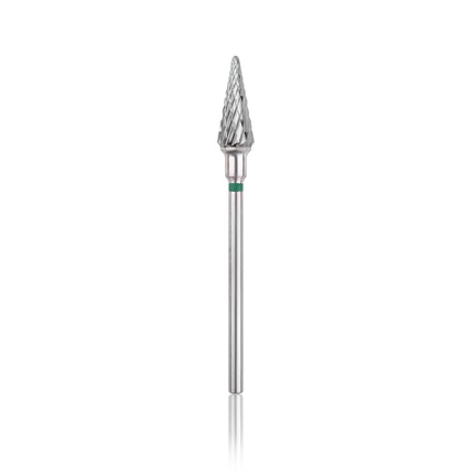 HEAD Volframo karbido antgalis Cone GREEN, Ø6.0 mm, L-14.0 mm - Beauty Kit