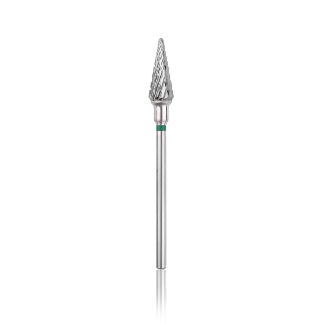 HEAD Volframo karbido antgalis Cone GREEN, Ø6.0 mm, L-14.0 mm - Beauty Kit
