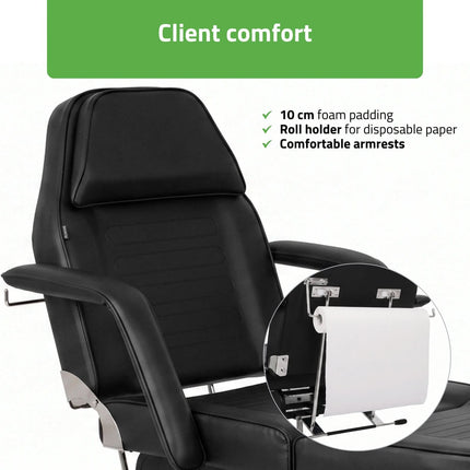 HABYS ALORA Hydraulic Beauty Chair, Black - photo 6