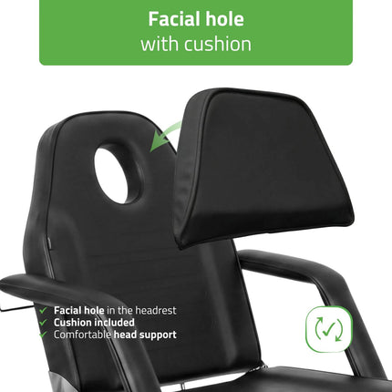 HABYS ALORA Hydraulic Beauty Chair, Black - photo 7