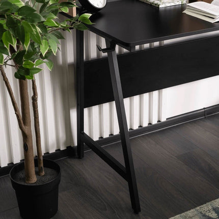 ICE stalas 138,5 cm juodas/sonoma ąžuolas - Beauty Kit