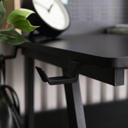 ICE stalas 138,5 cm juodas/sonoma ąžuolas - Beauty Kit