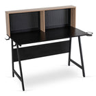 ICE stalas 138,5 cm juodas/sonoma ąžuolas - Beauty Kit