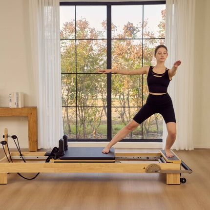 Sulankstomas Pilates reformeris 60R, kaučiukmedžio masyvas