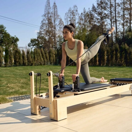 Sulankstomas Pilates reformeris 60R, kaučiukmedžio masyvas
