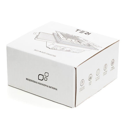Įmontuojamas nagų dulkių surinkėjas Teri Turbo White (auksinis tinklelis) - Beauty Kit