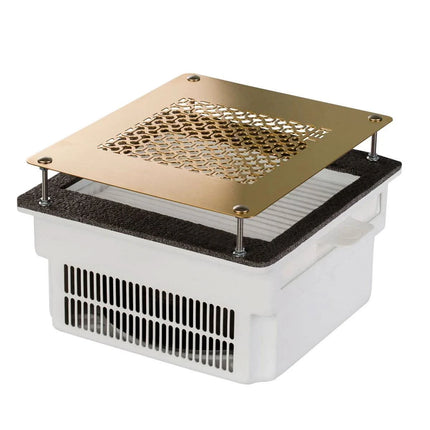 Įmontuojamas nagų dulkių surinkėjas Teri Turbo White (auksinis tinklelis) - Beauty Kit