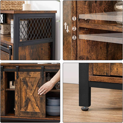 Industrinio stiliaus komoda LSC092B01 - Beauty Kit