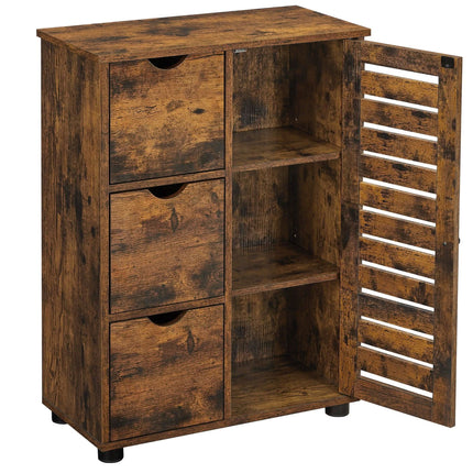 Industrinio stiliaus pastatoma spintelė su stalčiais BBK143X01V1 - Beauty Kit