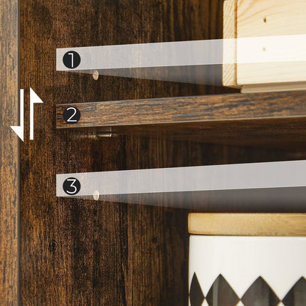 Industrinio stiliaus pastatoma spintelė su stalčiais BBK143X01V1 - Beauty Kit