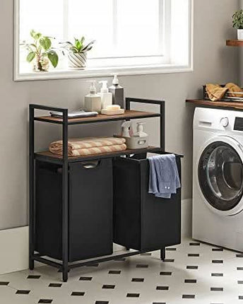 Industrinio stiliaus skalbiniu krepšys BLH211B01, 2x46 L - Beauty Kit