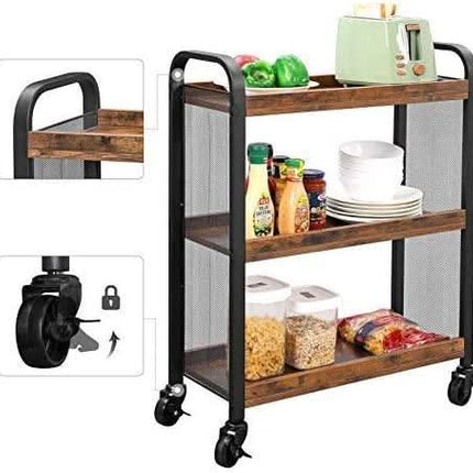 Industrinio stiliaus vežimėlis LRC66BX - Beauty Kit