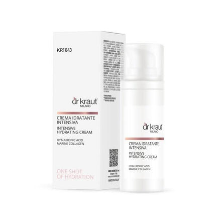Intensyviai drėkinantis veido kremas su jūriniu kolagenu ir hialurono rūgštimi DR KRAUT ITALY, 50 ml - Beauty Kit