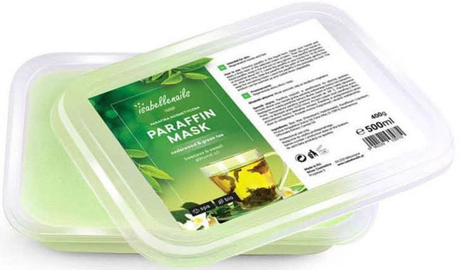 ISABELLE parafinas Green tea, 500 ml, žaliosios arbatos kvapo - Beauty Kit