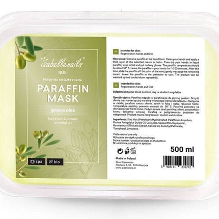 ISABELLE parafinas Olive, 500 ml, alyvuogių kvapo - Beauty Kit