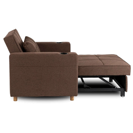 Išskleidžiamas fotelis SOLOR, rudas - Beauty Kit