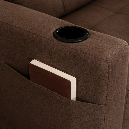 Išskleidžiamas fotelis SOLOR, rudas - Beauty Kit