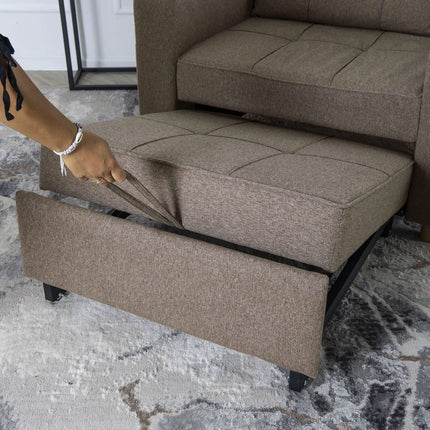 Išskleidžiamas fotelis SOLOR, smėlinė spalva - Beauty Kit