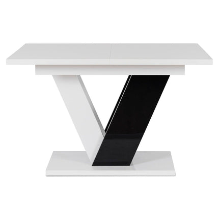 Išskleidžiamas stalas CLARK, baltas/juodas - Beauty Kit