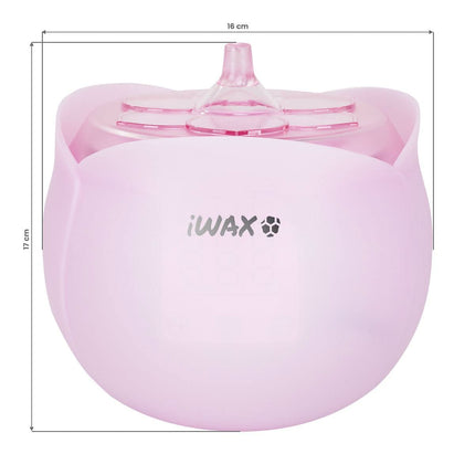 IWAX FLOWER vaško šildytuvas 40W 450ml, rožinis - Beauty Kit