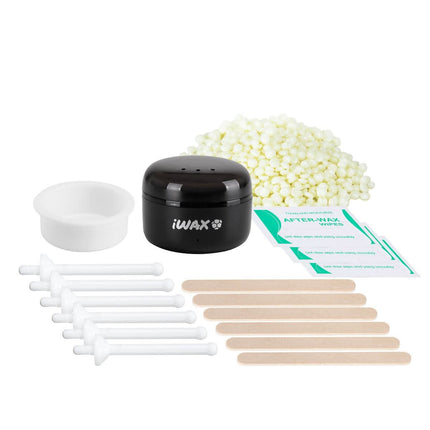 IWAX MINI depiliacijos rinkinys veido sričiai, juodas - Beauty Kit